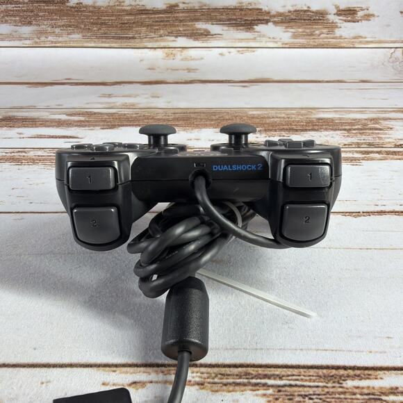 Sony PlayStation 2 PS2 DualShock Controller Black SCPH-10010 OEM - Picture 4 of 6